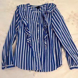 J Crew ruffle blouse